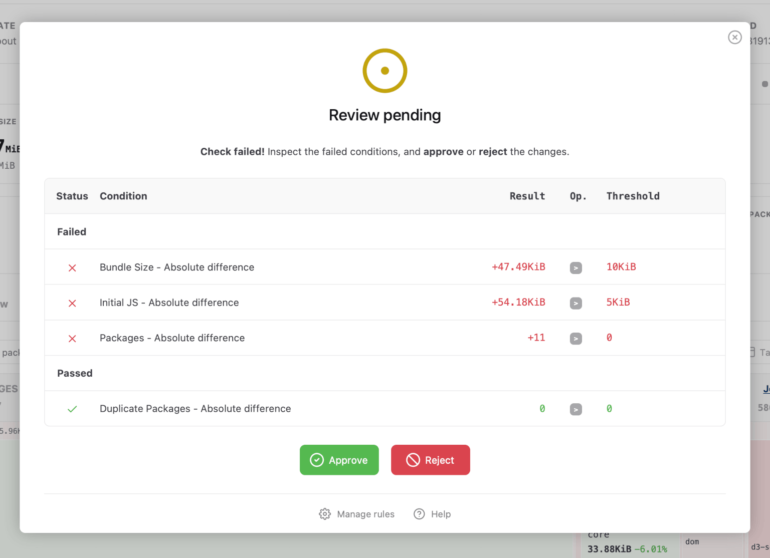 RelativeCI bundle analysis review improvements