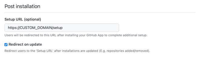 RelativeCI GitHub application - Settings - Post installation